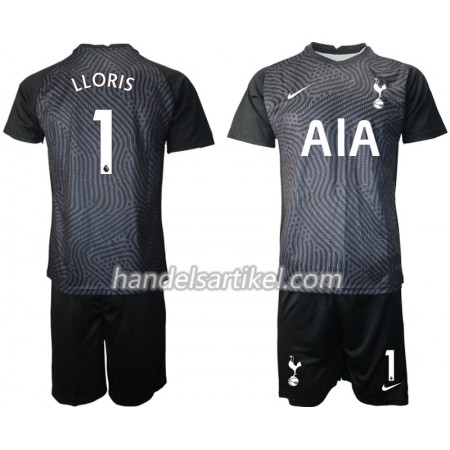 Tottenham Hotspur Hugo Lloris 1 Torwart Kinder Trikotsatz 2020/21 M004  Kurzarm (+ Kurze Hosen)